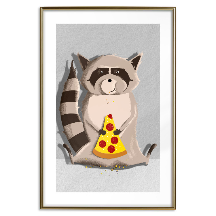 Wall Poster Sweet Tooth Raccoon - colorful playful composition with an animal for children 119281 additionalImage 14