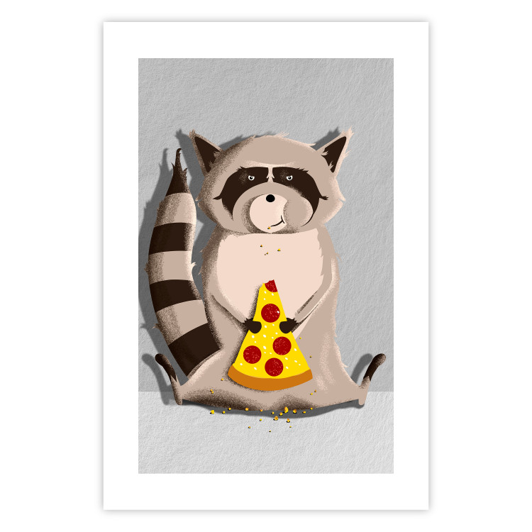 Wall Poster Sweet Tooth Raccoon - colorful playful composition with an animal for children 119281 additionalImage 19