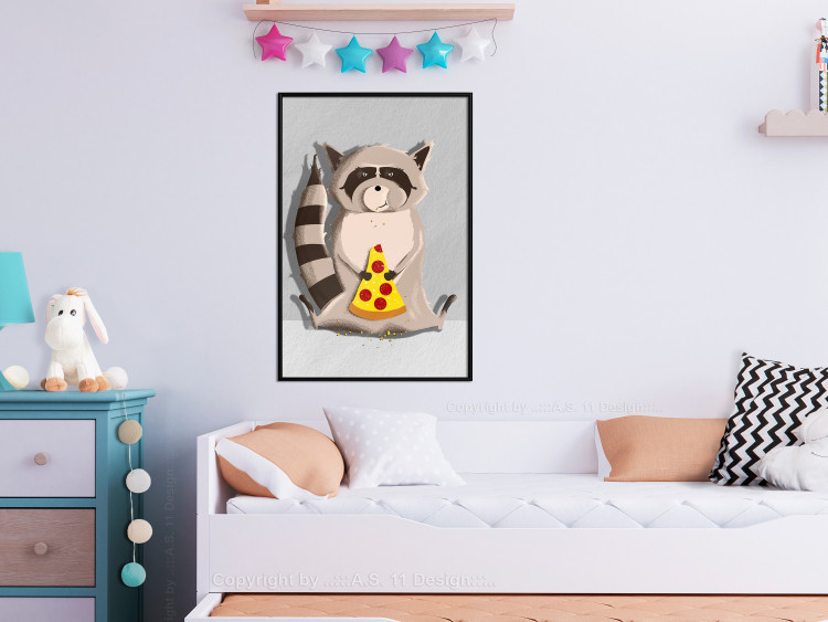 Wall Poster Sweet Tooth Raccoon - colorful playful composition with an animal for children 119281 additionalImage 3