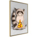 Wall Poster Sweet Tooth Raccoon - colorful playful composition with an animal for children 119281 additionalThumb 12