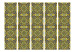 Room Separator Malachite Mosaic II (5-piece) - yellow ethnic pattern in Zen style 124081 additionalThumb 3