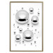 Wall Poster Frozen Enchantment - abstract silver metal drops on white background 124481 additionalThumb 14
