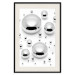 Wall Poster Frozen Enchantment - abstract silver metal drops on white background 124481 additionalThumb 18