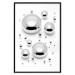 Wall Poster Frozen Enchantment - abstract silver metal drops on white background 124481 additionalThumb 15
