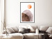 Poster Moon and Mountains - abstract composition of moon and mountains on a white background 127481 additionalThumb 18