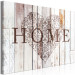 Canvas Art Print Heart of the Home (1-part) wide - "home" inscription on a light wooden background 128381 additionalThumb 2