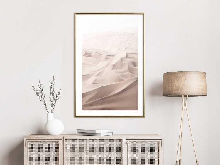 Poster Sandy Fabric - delicate desert sands in a light composition 129481 additionalImage 13