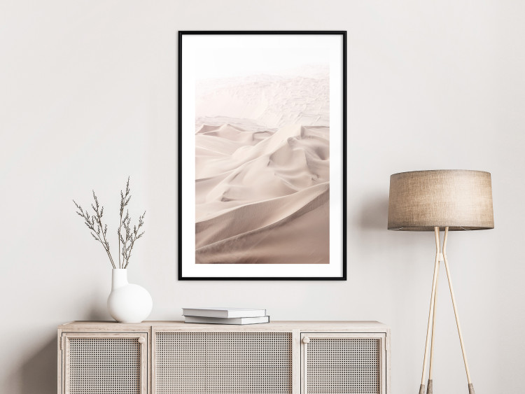 Poster Sandy Fabric - delicate desert sands in a light composition 129481 additionalImage 18