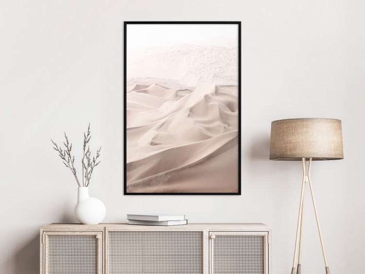 Poster Sandy Fabric - delicate desert sands in a light composition 129481 additionalImage 4