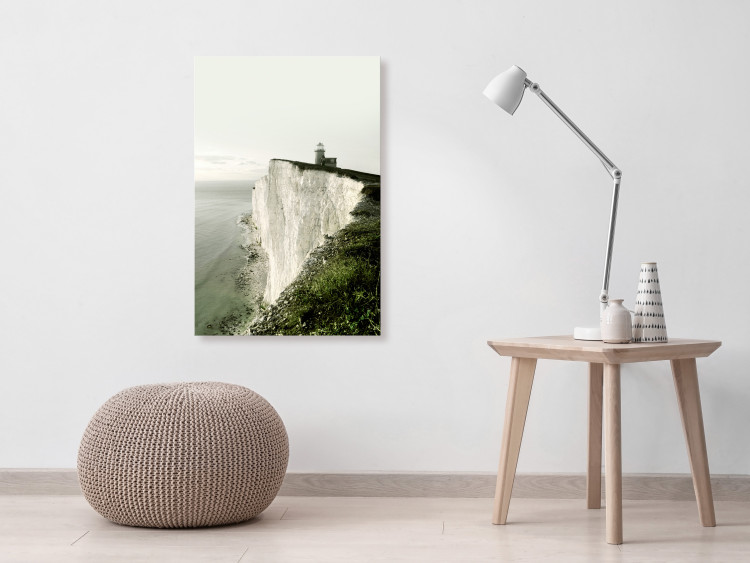 Canvas Print On the Edge (1-piece) Vertical - landscape of a mountain cliff 130281 additionalImage 3