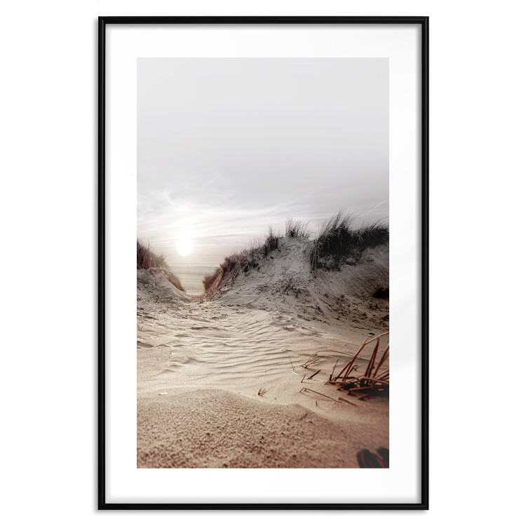 Wall Poster Path Through Dunes - landscape of a sandy beach against a clear sky 130381 additionalImage 17