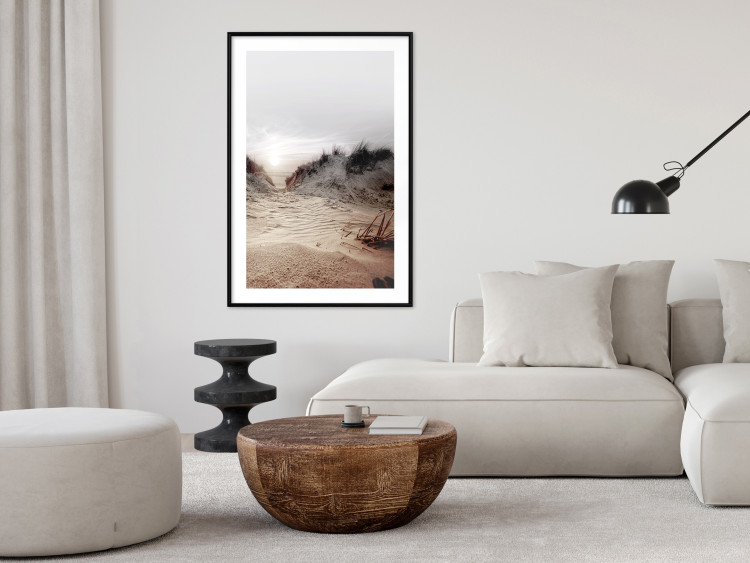 Wall Poster Path Through Dunes - landscape of a sandy beach against a clear sky 130381 additionalImage 23