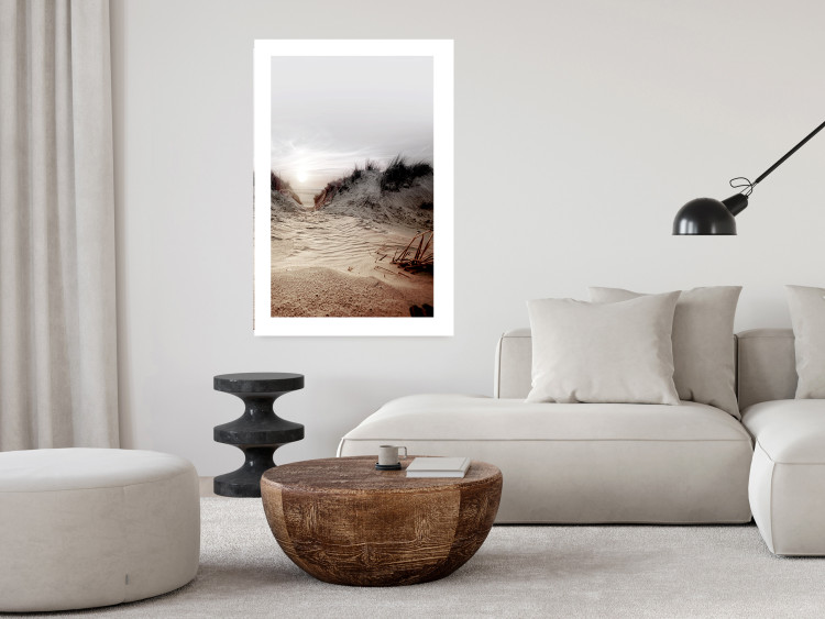 Wall Poster Path Through Dunes - landscape of a sandy beach against a clear sky 130381 additionalImage 5