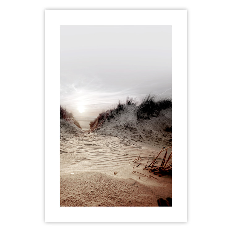 Wall Poster Path Through Dunes - landscape of a sandy beach against a clear sky 130381 additionalImage 25
