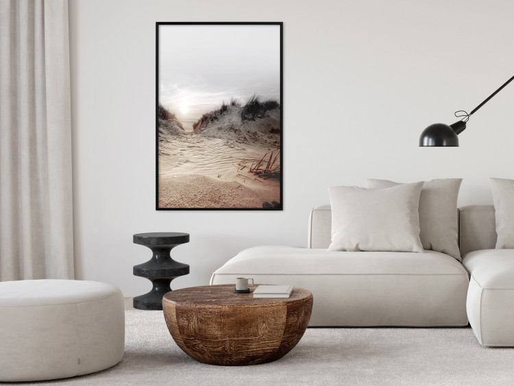 Wall Poster Path Through Dunes - landscape of a sandy beach against a clear sky 130381 additionalImage 6