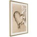 Poster Wave of Love - seaside landscape of a wave and a romantic heart on sand 131781 additionalThumb 3