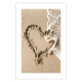 Poster Wave of Love - seaside landscape of a wave and a romantic heart on sand 131781 additionalThumb 25