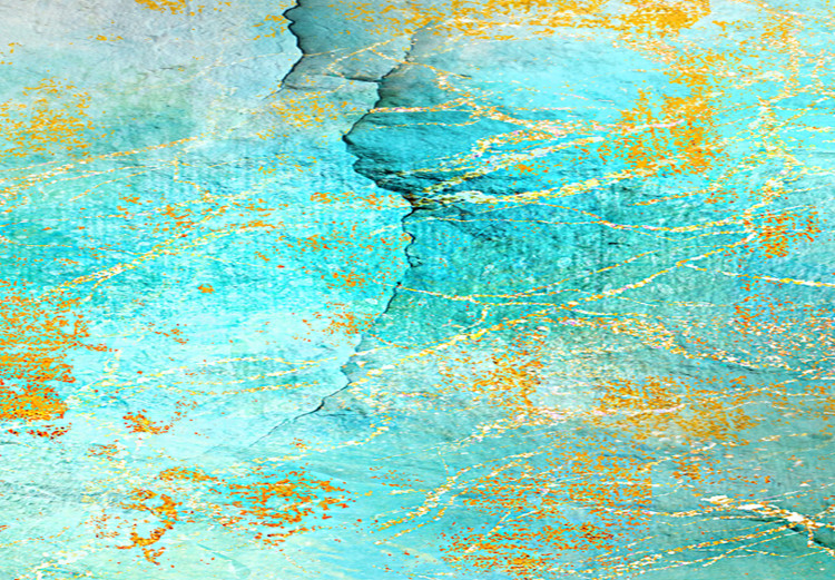 Canvas Print Emerald Ocean (1-piece) Narrow - abstract ocean texture 132181 additionalImage 4