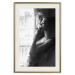 Wall Poster Blissful Moment - black and white photograph of a woman smoking a cigarette 132281 additionalThumb 20