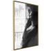 Wall Poster Blissful Moment - black and white photograph of a woman smoking a cigarette 132281 additionalThumb 14