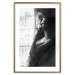 Wall Poster Blissful Moment - black and white photograph of a woman smoking a cigarette 132281 additionalThumb 16