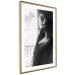 Wall Poster Blissful Moment - black and white photograph of a woman smoking a cigarette 132281 additionalThumb 9