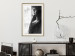 Wall Poster Blissful Moment - black and white photograph of a woman smoking a cigarette 132281 additionalThumb 22