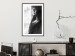Wall Poster Blissful Moment - black and white photograph of a woman smoking a cigarette 132281 additionalThumb 23