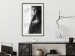 Wall Poster Blissful Moment - black and white photograph of a woman smoking a cigarette 132281 additionalThumb 24