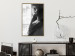 Wall Poster Blissful Moment - black and white photograph of a woman smoking a cigarette 132281 additionalThumb 5