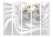 Room Divider Screen Royal White II (5-piece) - velvety fantasy in lily flowers 132681 additionalThumb 3