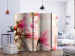Folding Screen Branch of Magnolia Tree II (5-piece) - pink flowers on a light background 132781 additionalThumb 2