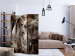 Room Divider Screen Brown Whirl (3-piece) - elegant smoke-shaped illusion 132981 additionalThumb 4
