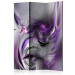 Folding Screen Purple Swirls II - abstract and romantic purple pattern 133681