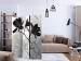 Room Divider Flowers B&W (3-piece) - black and white composition of blooming flowers 134281 additionalThumb 4