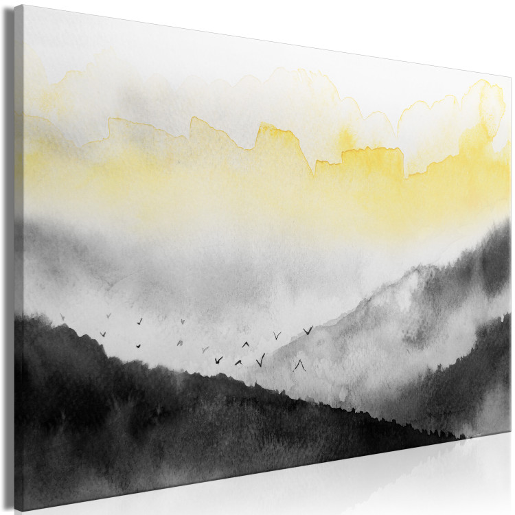 Canvas Print Vast Landscape (1-piece) Wide - abstract mountain landscape 134581 additionalImage 2
