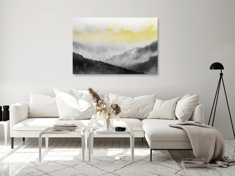 Canvas Print Vast Landscape (1-piece) Wide - abstract mountain landscape 134581 additionalImage 3