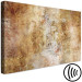 Canvas Gold fog - Abstraction with blurry colors of gold, copper and beige 135081 additionalThumb 6