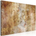 Canvas Gold fog - Abstraction with blurry colors of gold, copper and beige 135081 additionalThumb 2