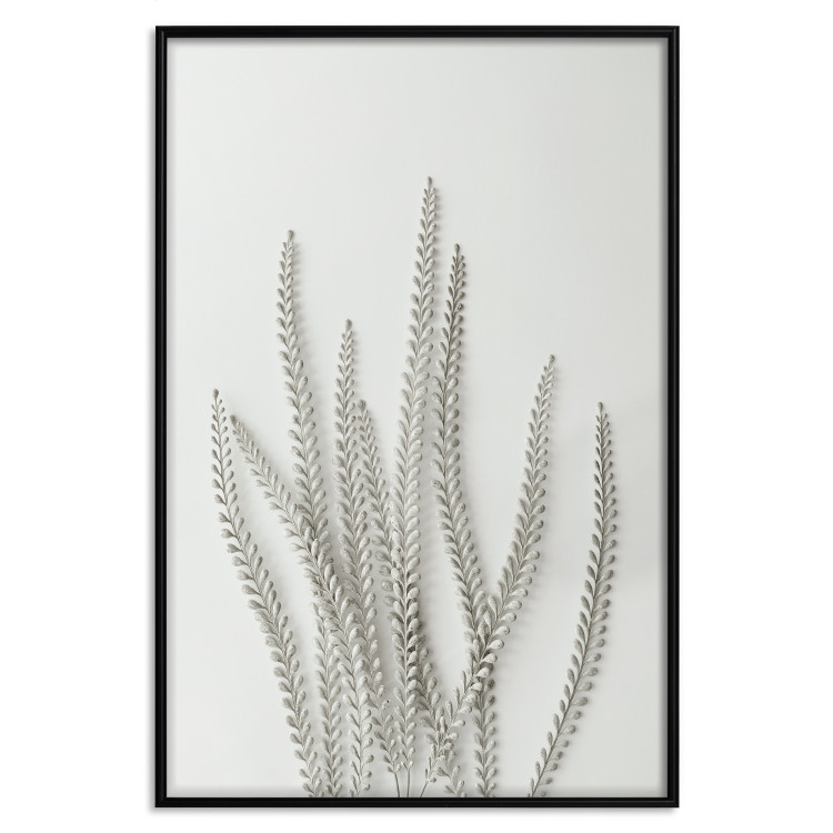 Wall Poster Plant Myriad - unique composition with a white plant on a light background 137281 additionalImage 15