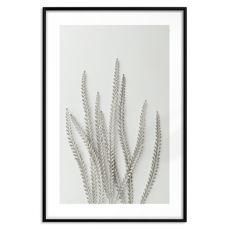Wall Poster Plant Myriad - unique composition with a white plant on a light background 137281 additionalImage 9