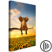 Canvas Elephant and Sunflowers (1-piece) Vertical - fantasy with a sunset 142681 additionalThumb 6