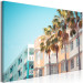 Canvas Print Miami City in Summer - Palm Trees and Florida Coast Architecture in Pastel 144481 additionalThumb 2