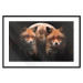 Poster Forest Couple - Two Foxes and the Moon Against the Night, Starry Sky 144781 additionalThumb 25