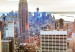 Canvas Art Print Manhattan Aerial View (1-piece) - New York City and sunrise 149081 additionalThumb 5