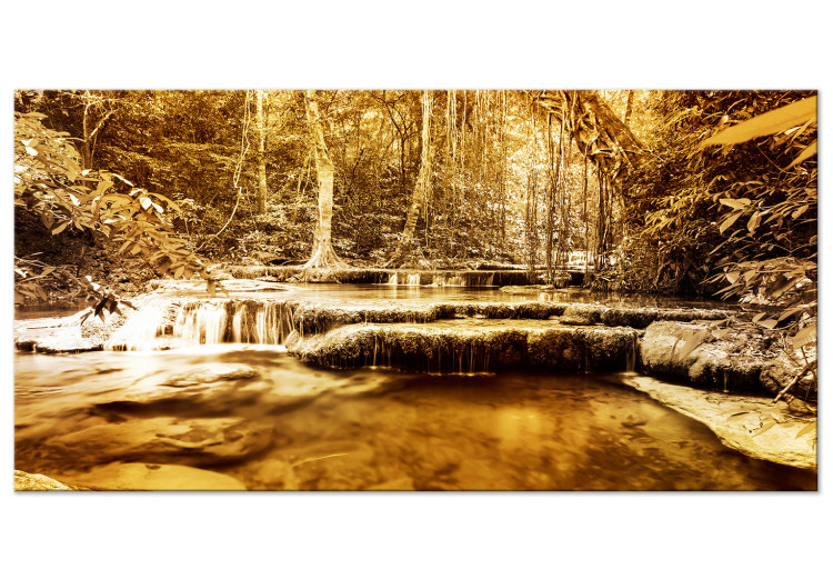 Large canvas print Waterfall in Sepia II [Large Format] 149681