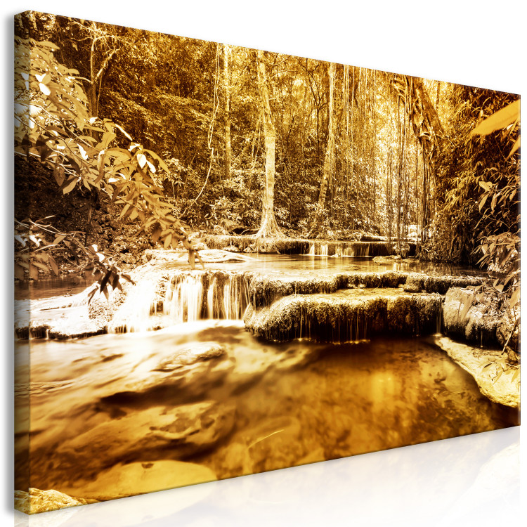 Large canvas print Waterfall in Sepia II [Large Format] 149681 additionalImage 2
