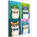 Paint by Number Kit Colorful Quartet - Portraits of Four Cat Gentlemen 149781 additionalThumb 3