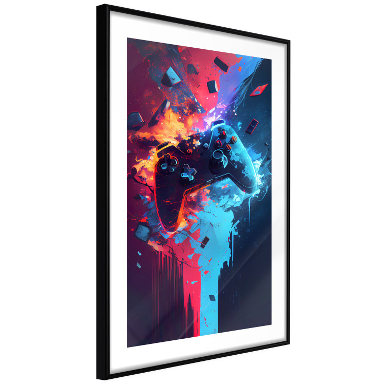 Wall Poster Color Pad - Exploding Blue and Red Console 150681 additionalImage 5