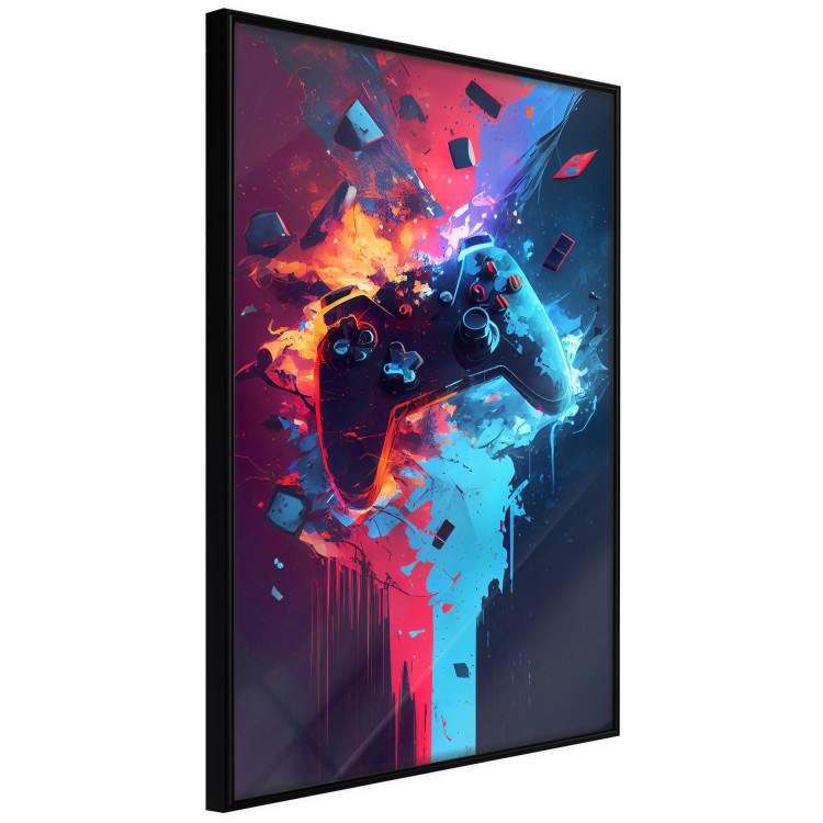 Wall Poster Color Pad - Exploding Blue and Red Console 150681 additionalImage 6
